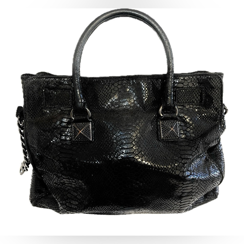Michael Kors Black Python Hamilton Bag - image 2